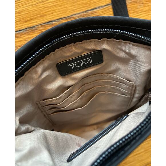 TUMI Mini Black Nylon Crossbody Bag - Picture 4 of 12